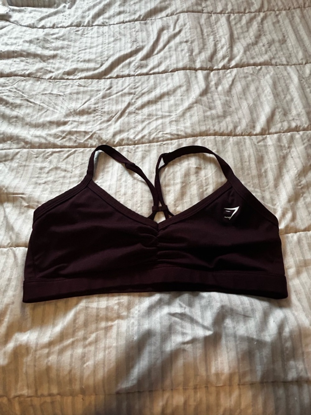 Gymshark Strappy Sports Bra - Plum